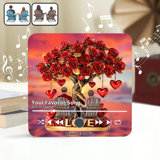 Perfekt – Personalisierter Kühlschrankmagnet für Paare mit Musikmotiv