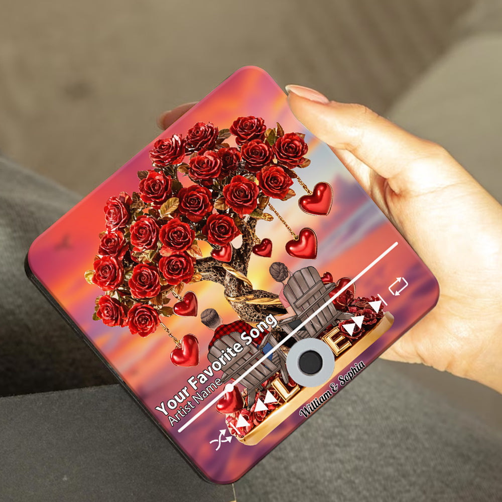 Perfekt – Personalisierter Kühlschrankmagnet für Paare mit Musikmotiv