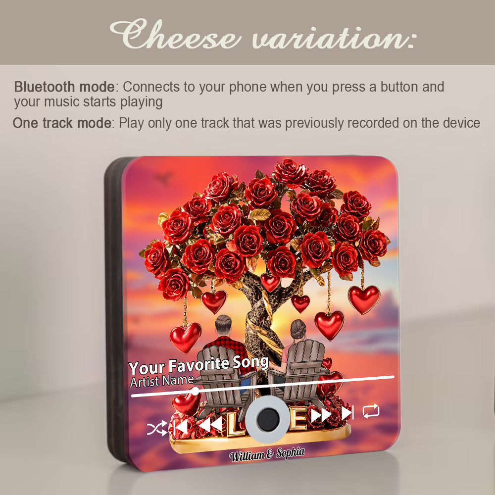 Perfekt – Personalisierter Kühlschrankmagnet für Paare mit Musikmotiv