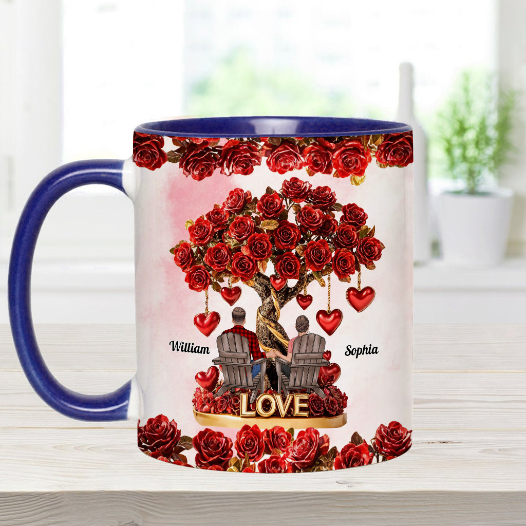 Baum der Liebe – Personalisierte Tasse für Paare