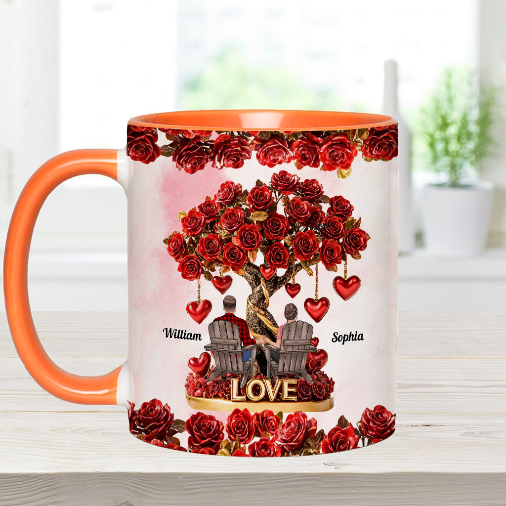 Baum der Liebe – Personalisierte Tasse für Paare