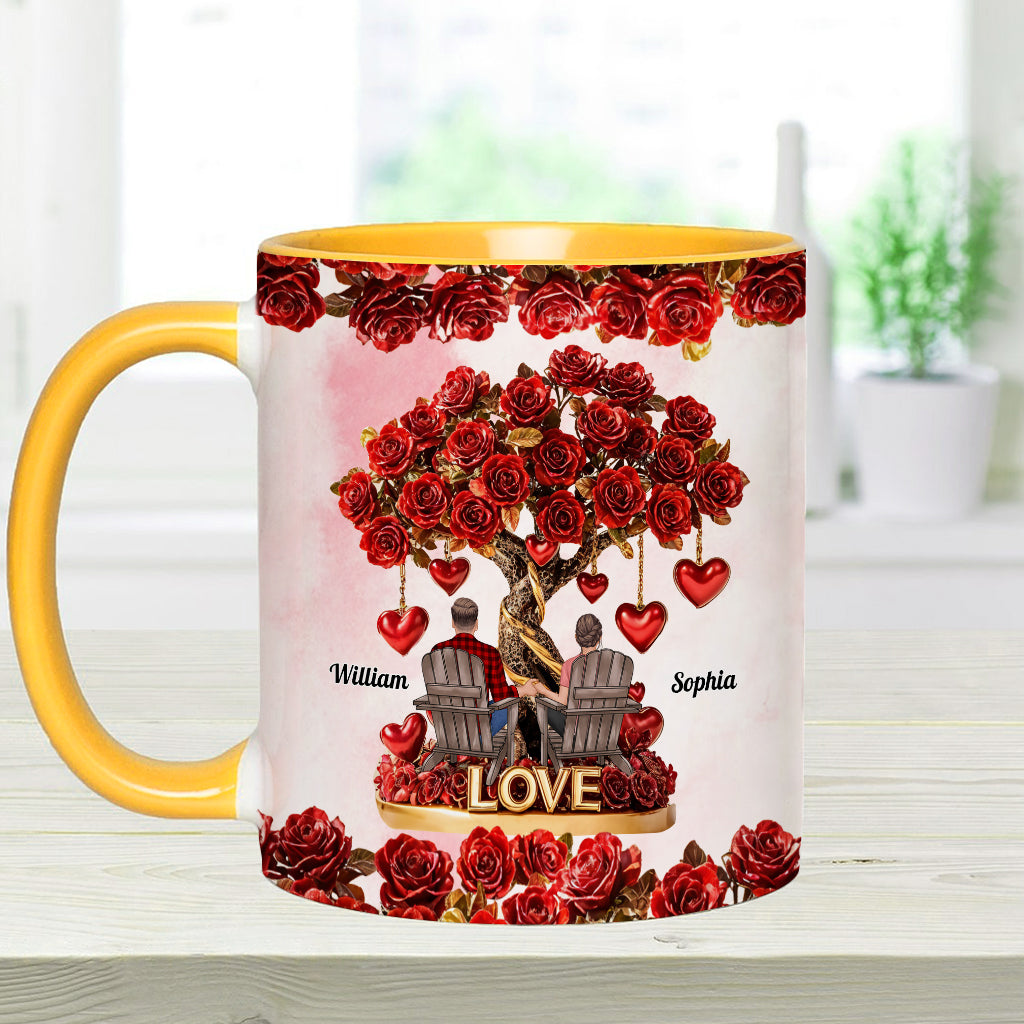 Baum der Liebe – Personalisierte Tasse für Paare