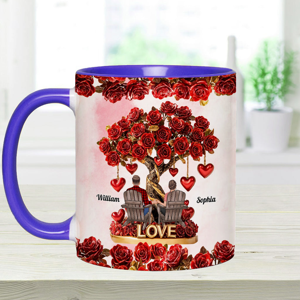 Baum der Liebe – Personalisierte Tasse für Paare