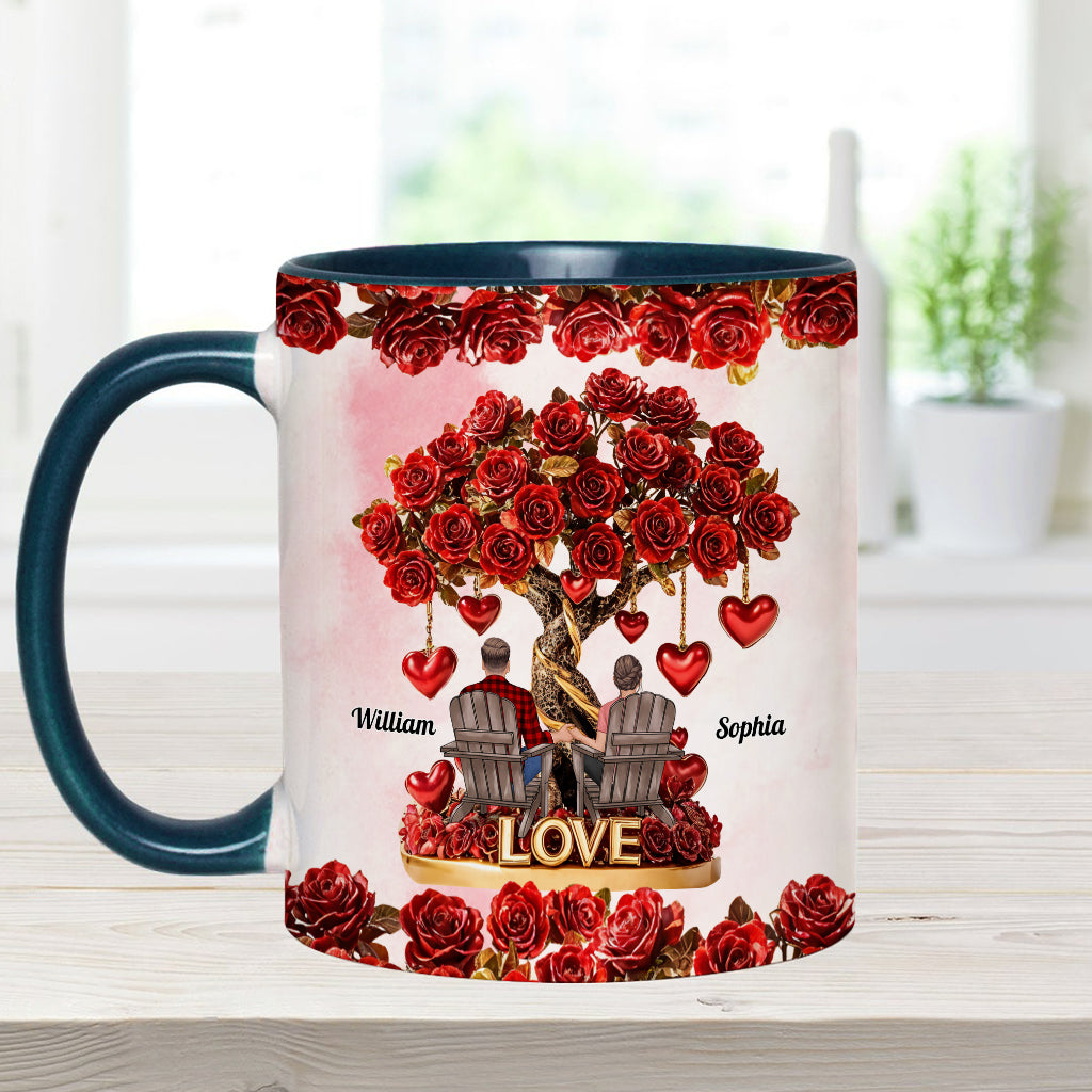Baum der Liebe – Personalisierte Tasse für Paare