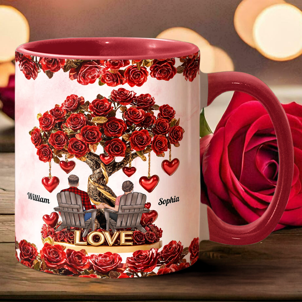 Baum der Liebe – Personalisierte Tasse für Paare