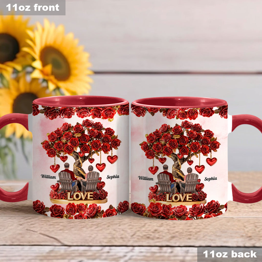 Baum der Liebe – Personalisierte Tasse für Paare