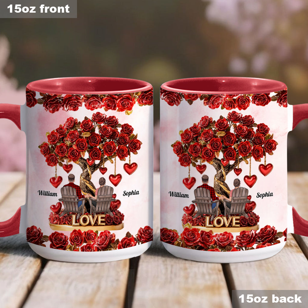 Baum der Liebe – Personalisierte Tasse für Paare