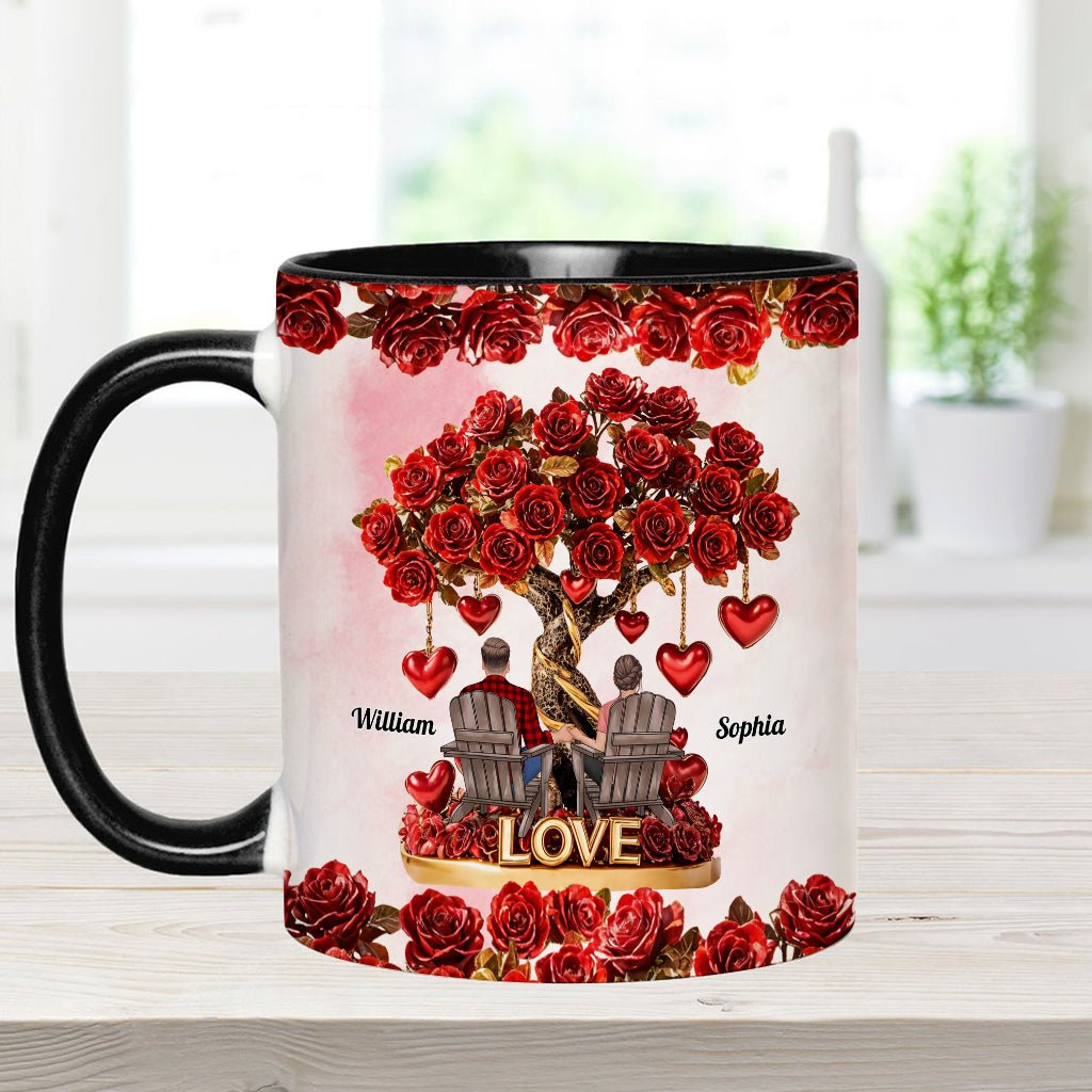 Baum der Liebe – Personalisierte Tasse für Paare