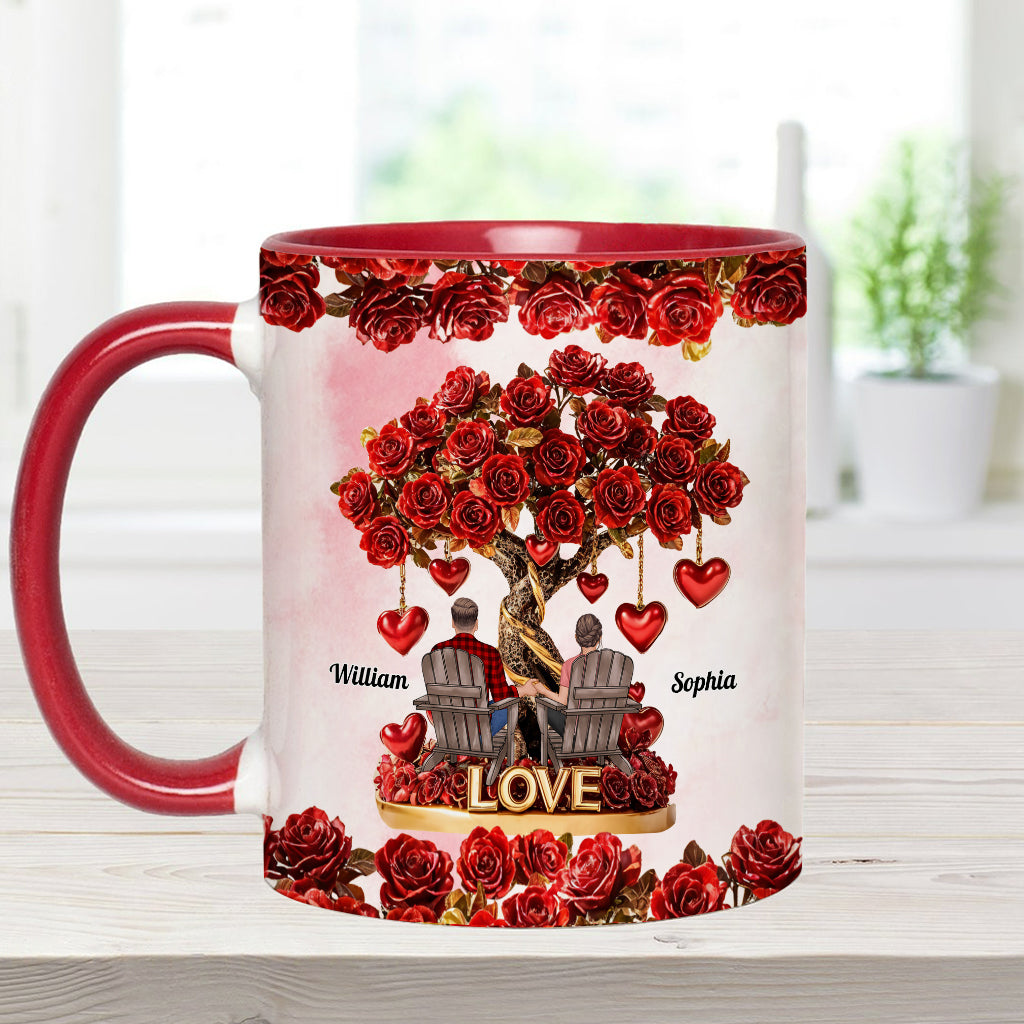 Baum der Liebe – Personalisierte Tasse für Paare