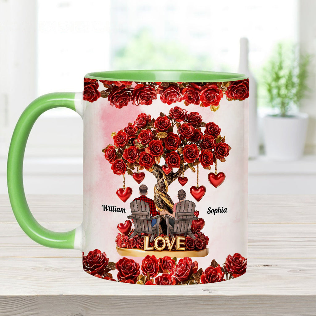 Baum der Liebe – Personalisierte Tasse für Paare