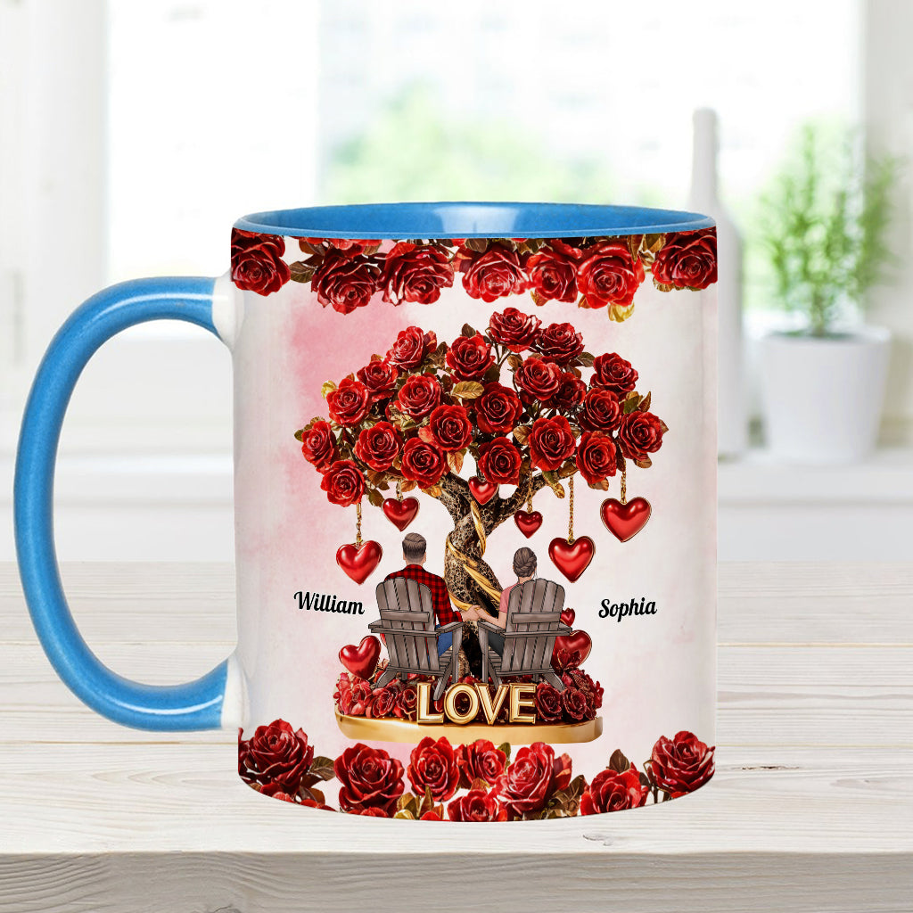 Baum der Liebe – Personalisierte Tasse für Paare