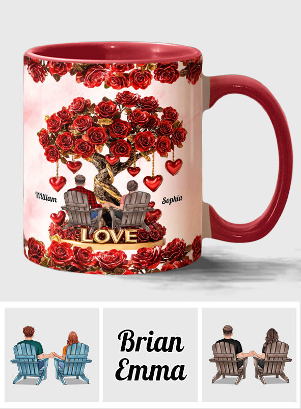 Baum der Liebe – Personalisierte Tasse für Paare
