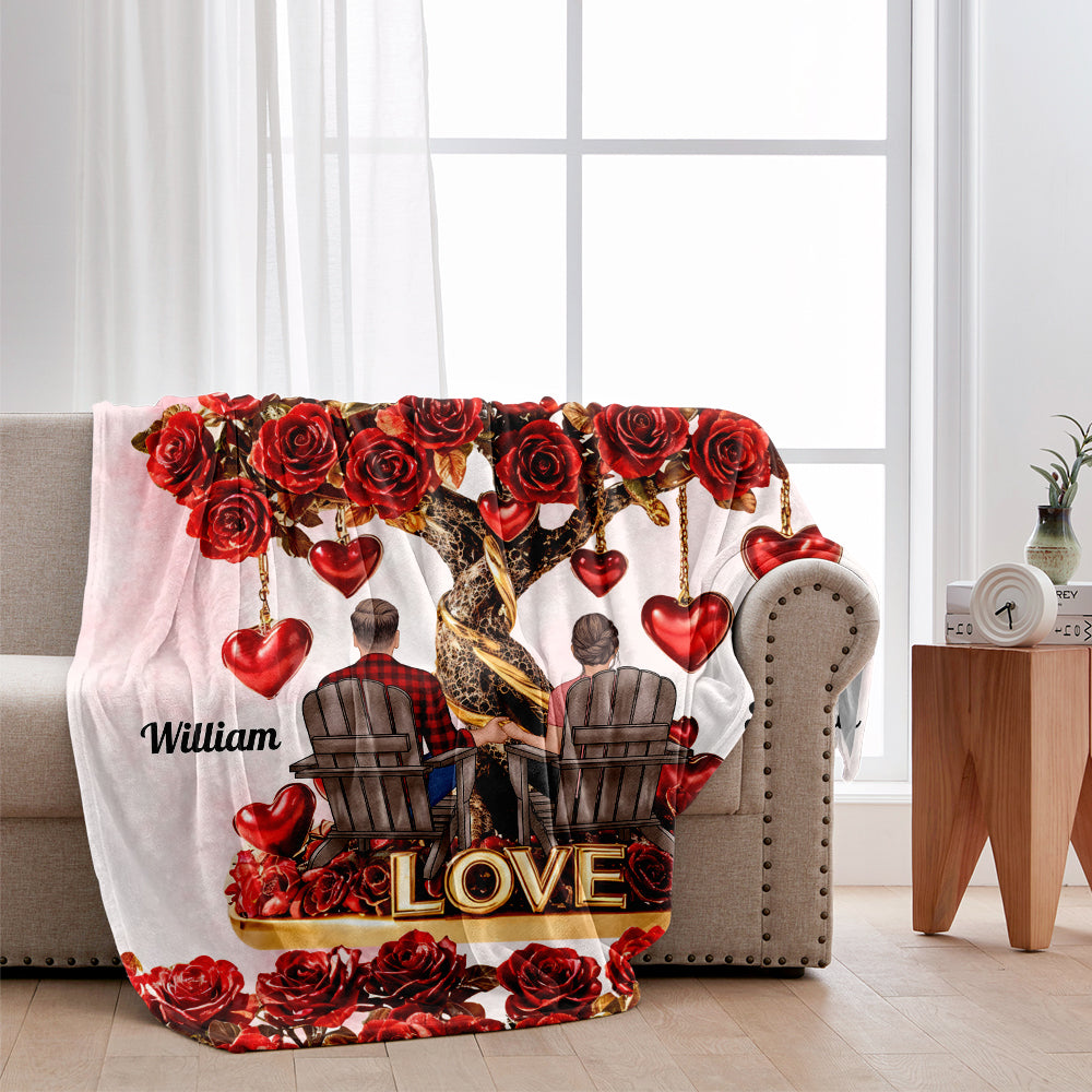 Tree of Love - Personalized Couple Blanket