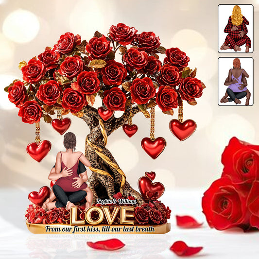 Tree of Love - Personalized Couple Custom Shaped Acrylic Plaque