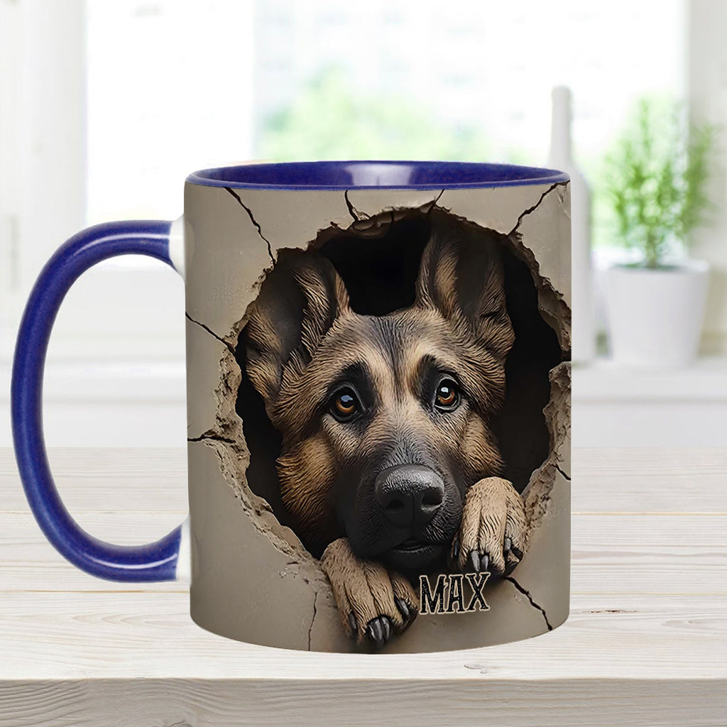 Personalisierte Tasse für Liebhaber deutscher Schäferhunde - Hundemotiv