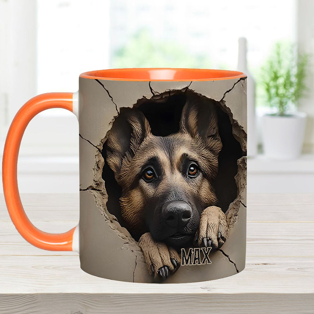 Personalisierte Tasse für Liebhaber deutscher Schäferhunde - Hundemotiv