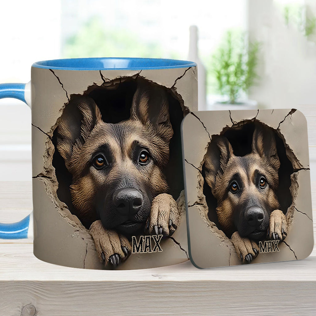 Personalisierte Tasse für Liebhaber deutscher Schäferhunde - Hundemotiv