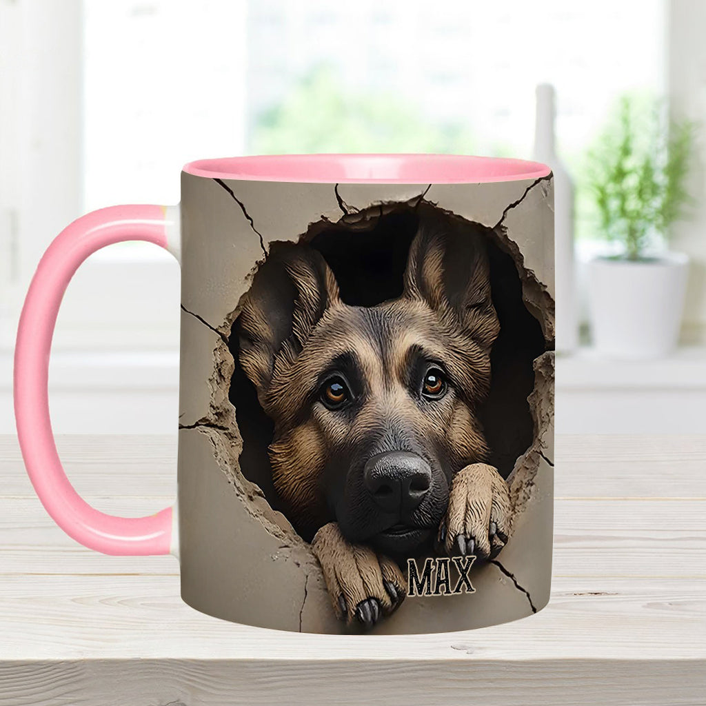 Personalisierte Tasse für Liebhaber deutscher Schäferhunde - Hundemotiv