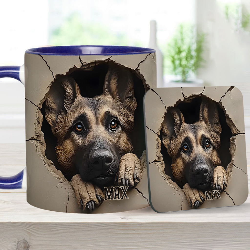 Personalisierte Tasse für Liebhaber deutscher Schäferhunde - Hundemotiv