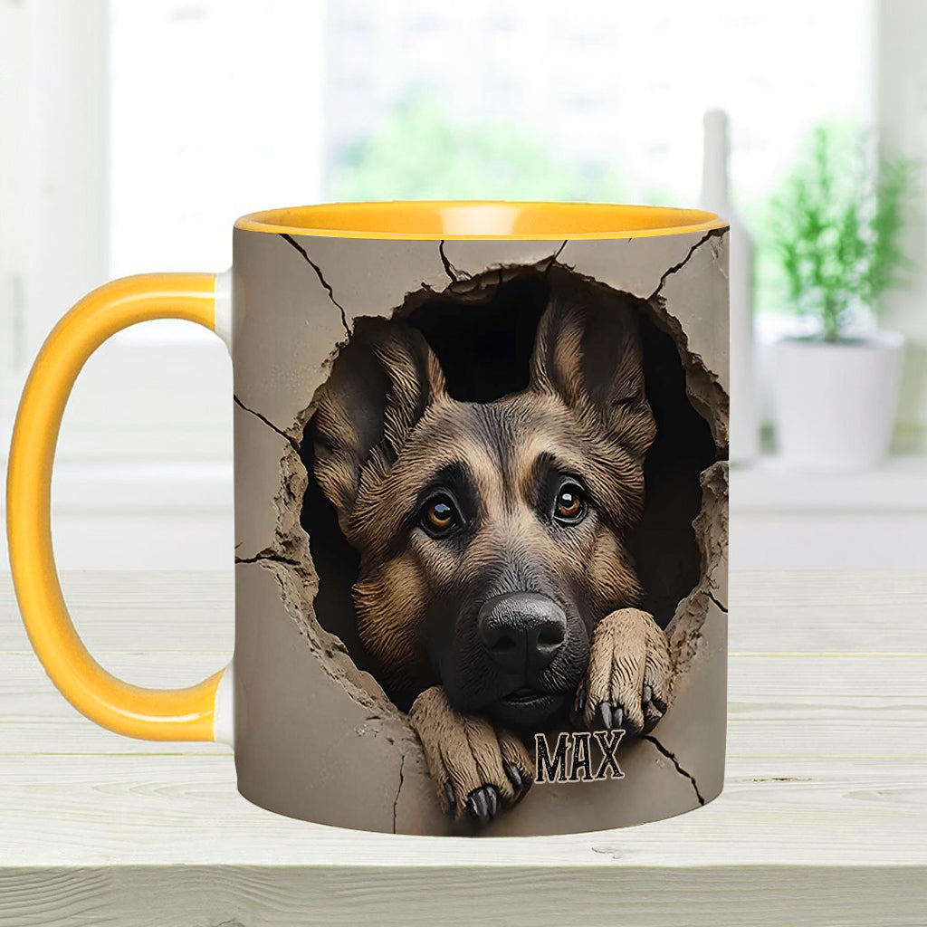 Personalisierte Tasse für Liebhaber deutscher Schäferhunde - Hundemotiv