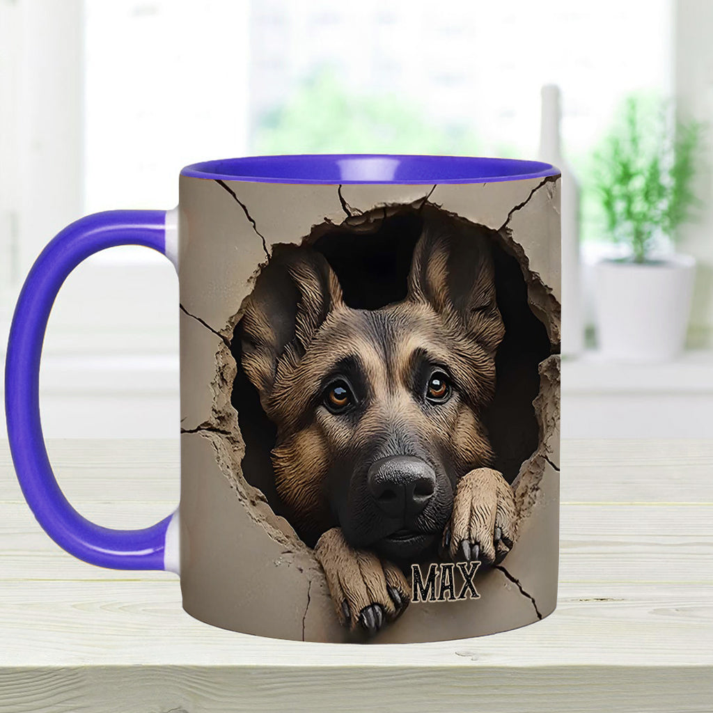 Personalisierte Tasse für Liebhaber deutscher Schäferhunde - Hundemotiv