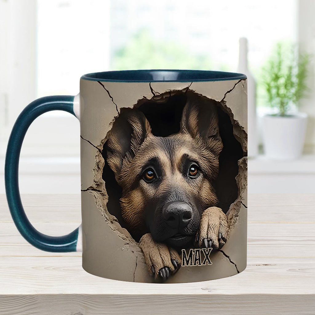 Personalisierte Tasse für Liebhaber deutscher Schäferhunde - Hundemotiv