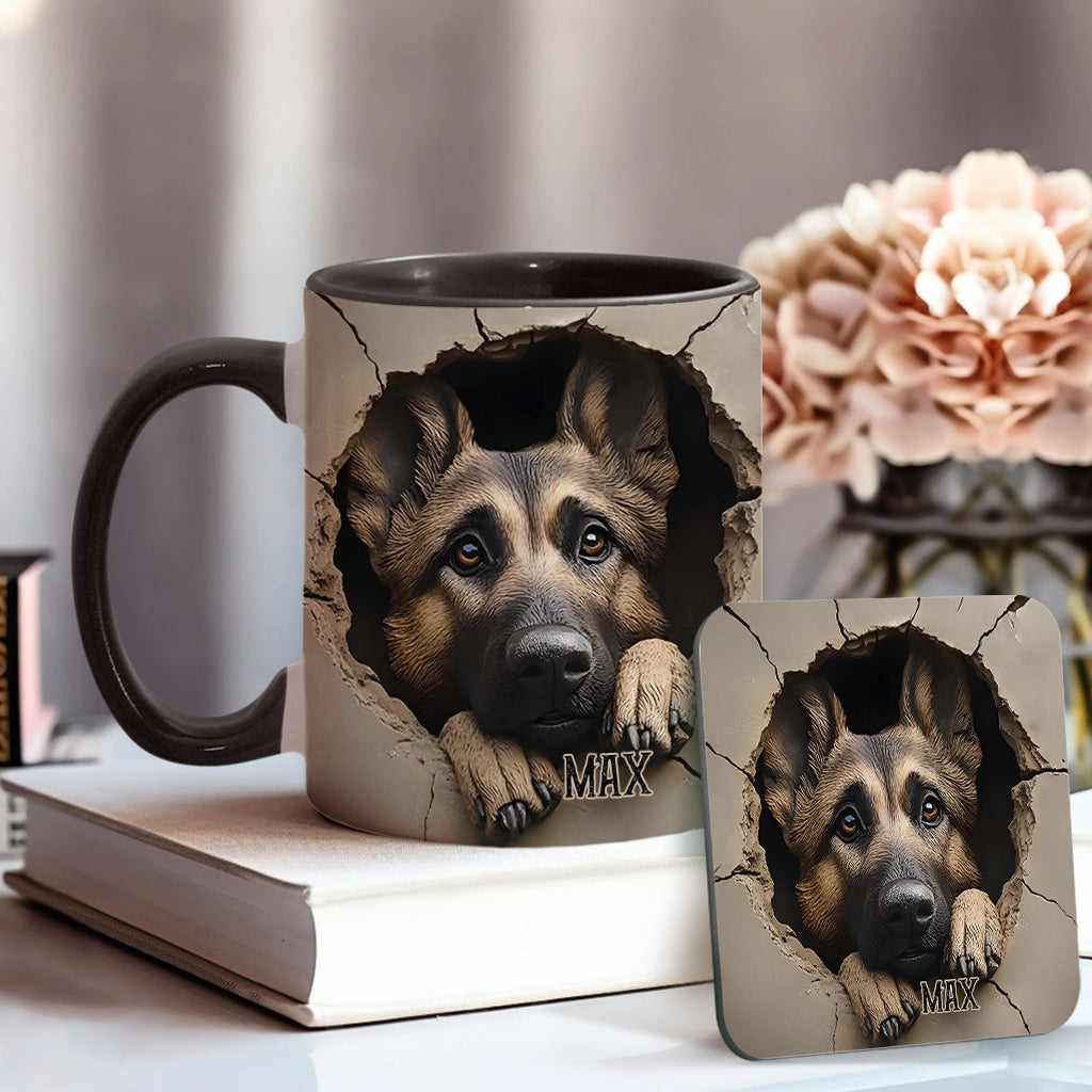 Personalisierte Tasse für Liebhaber deutscher Schäferhunde - Hundemotiv