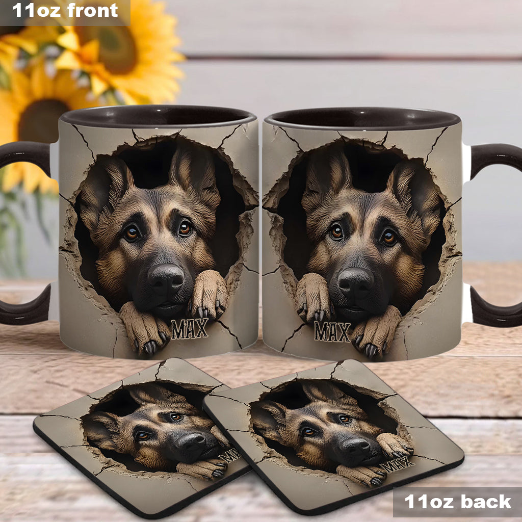 Personalisierte Tasse für Liebhaber deutscher Schäferhunde - Hundemotiv