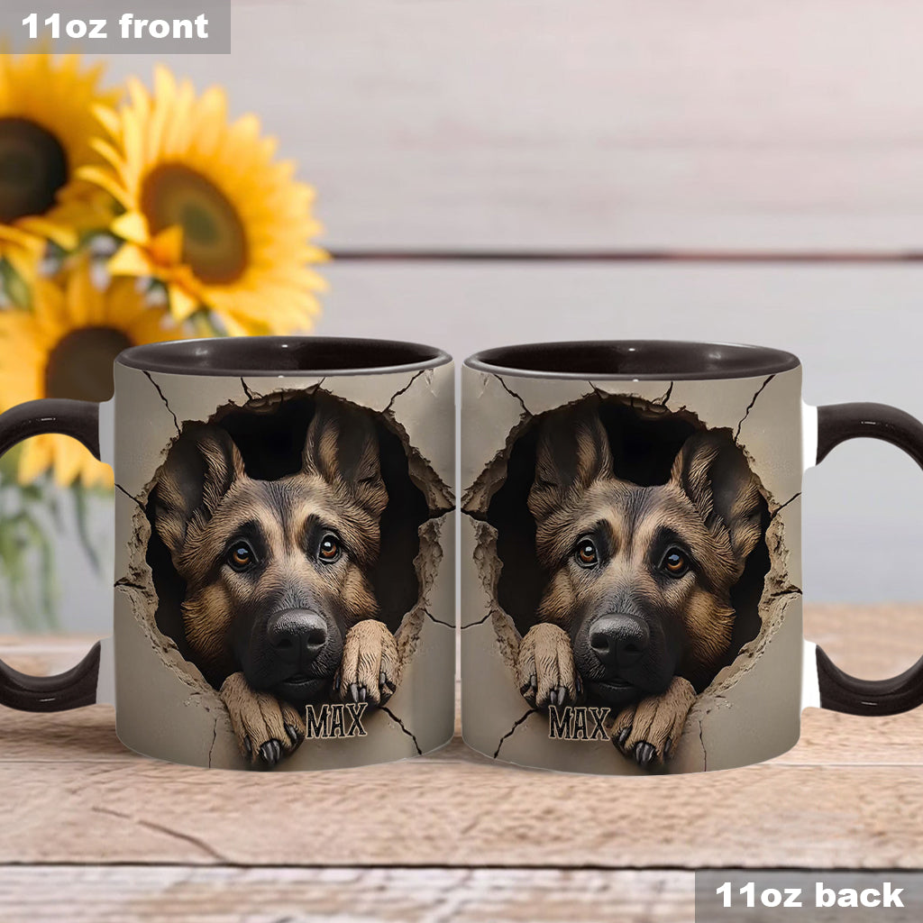 Personalisierte Tasse für Liebhaber deutscher Schäferhunde - Hundemotiv