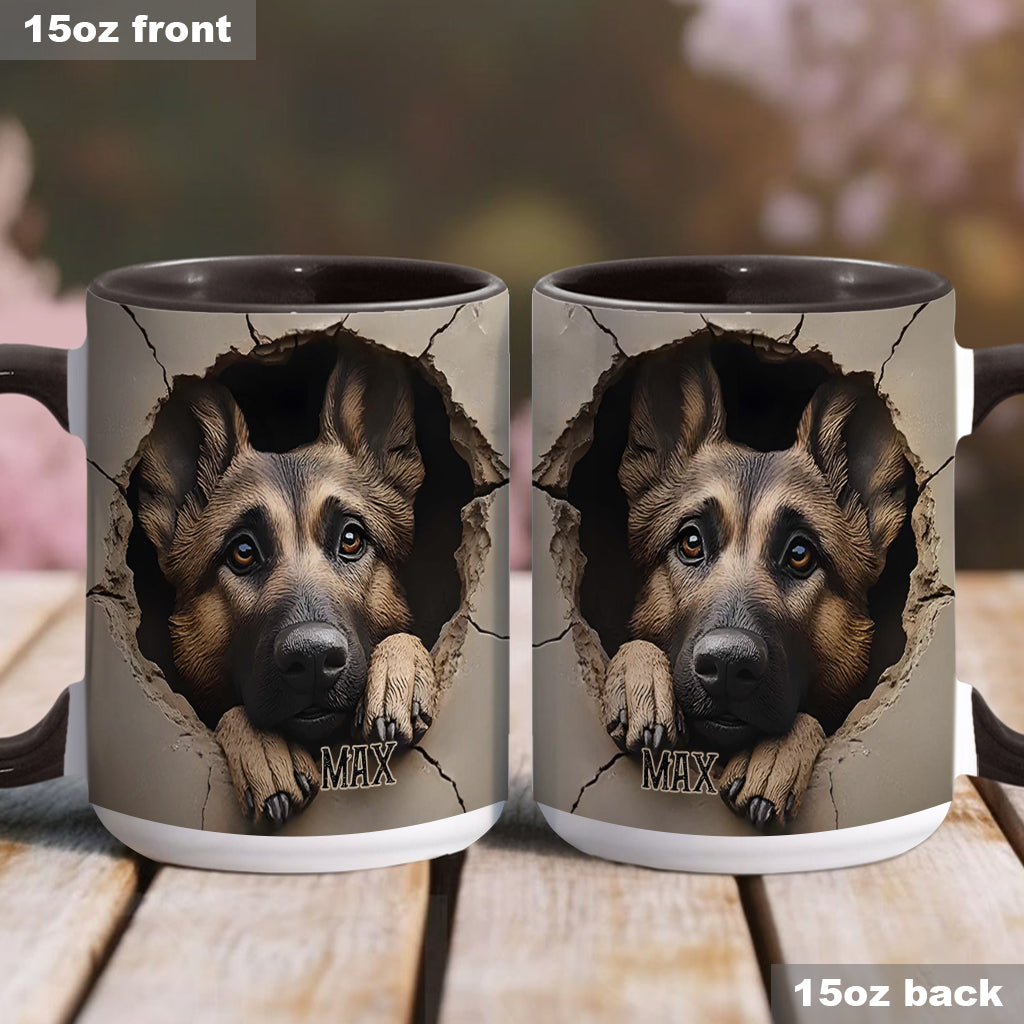 Personalisierte Tasse für Liebhaber deutscher Schäferhunde - Hundemotiv