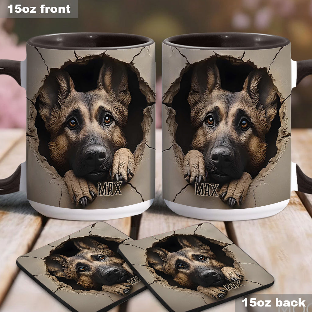Personalisierte Tasse für Liebhaber deutscher Schäferhunde - Hundemotiv