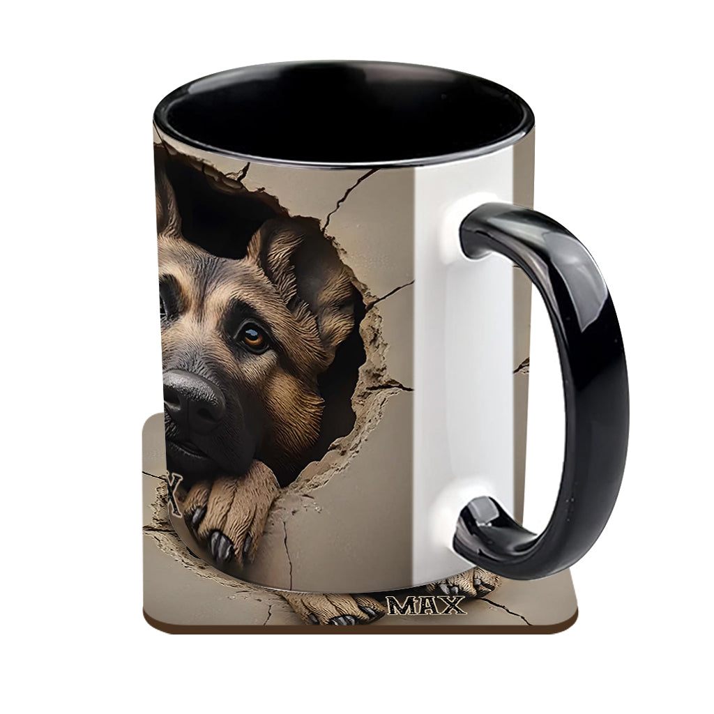 Personalisierte Tasse für Liebhaber deutscher Schäferhunde - Hundemotiv