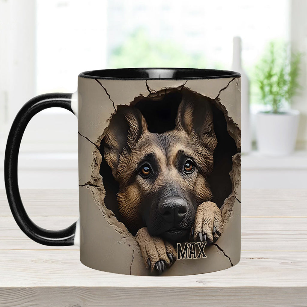 Personalisierte Tasse für Liebhaber deutscher Schäferhunde - Hundemotiv