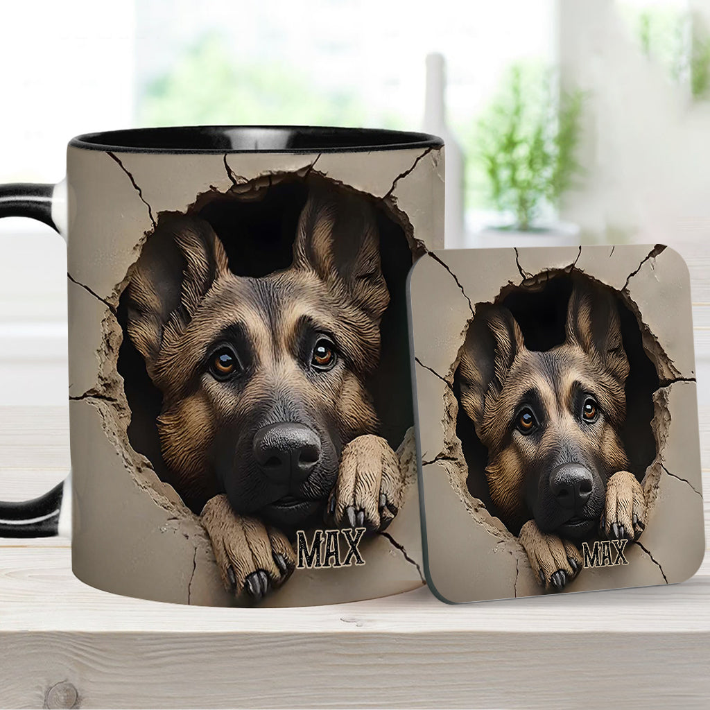 Personalisierte Tasse für Liebhaber deutscher Schäferhunde - Hundemotiv