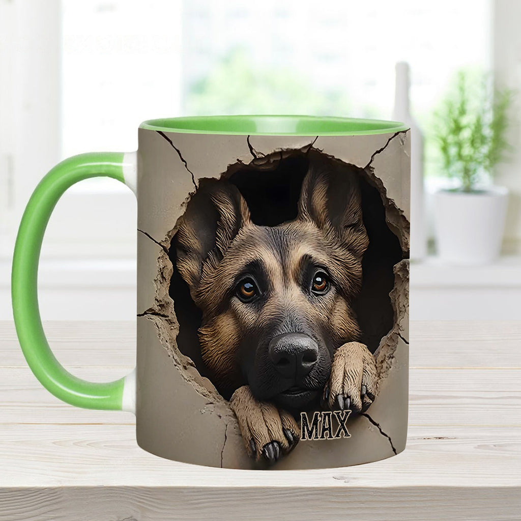 Personalisierte Tasse für Liebhaber deutscher Schäferhunde - Hundemotiv