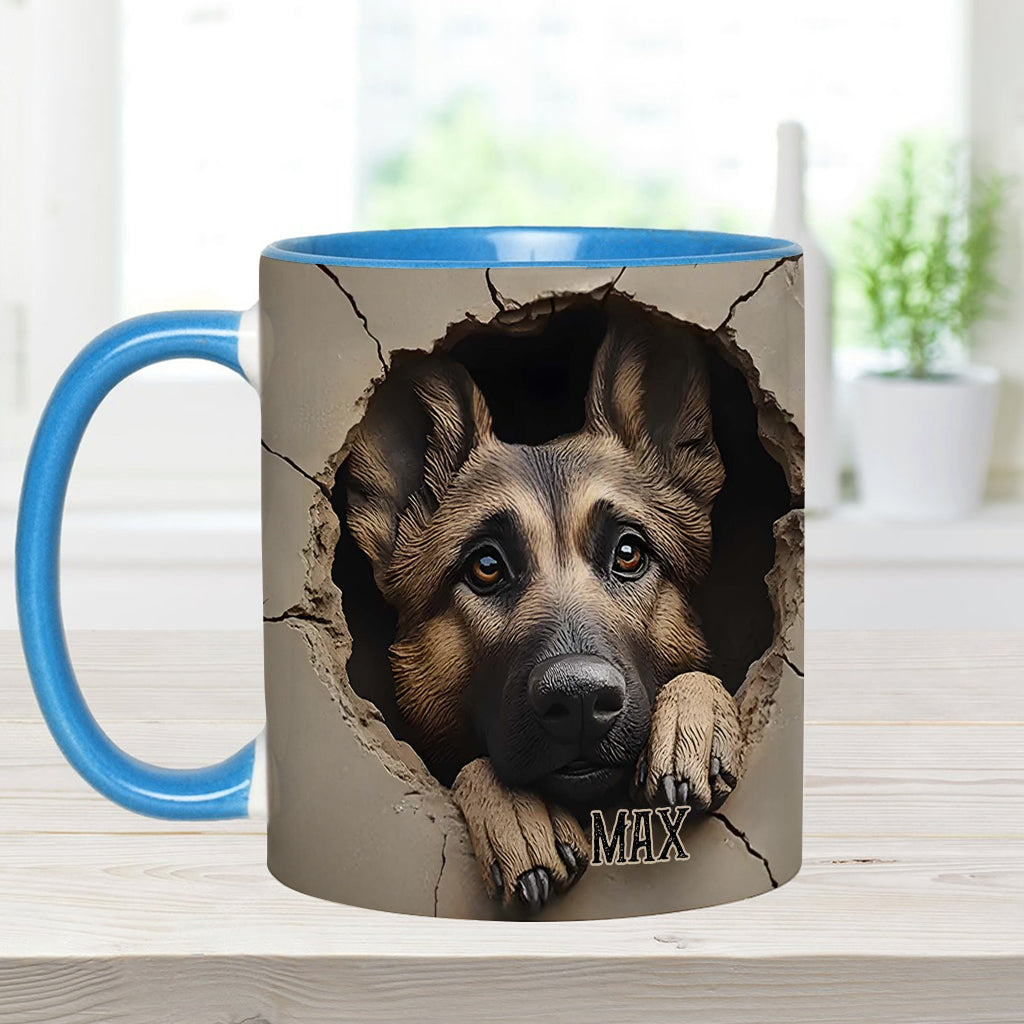 Personalisierte Tasse für Liebhaber deutscher Schäferhunde - Hundemotiv