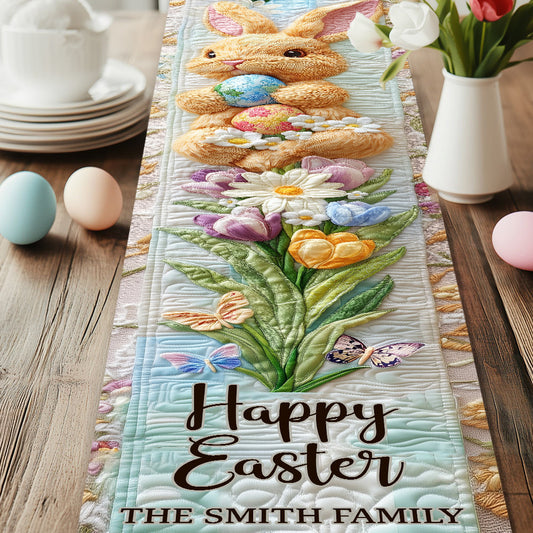 Happy Easter - Personalized Family Table Runner