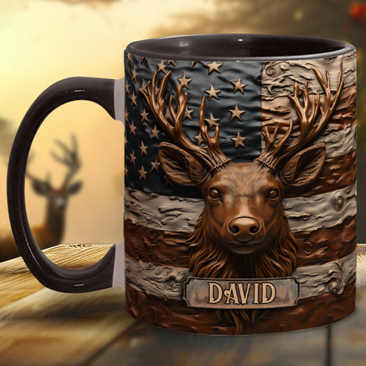 Hunting Deer - Personalized Hunting Accent Mug