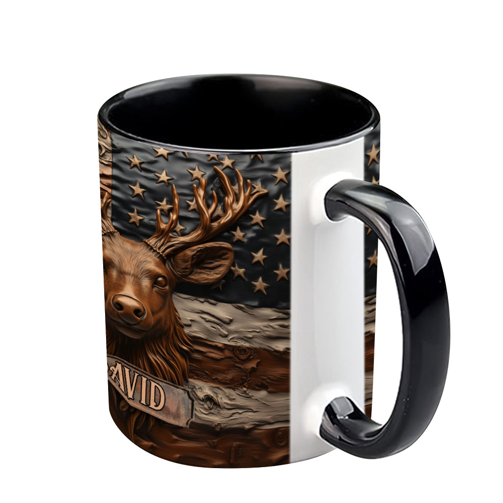 Hirschjagd - Personalisierte Tasse mit Jagdmotiv