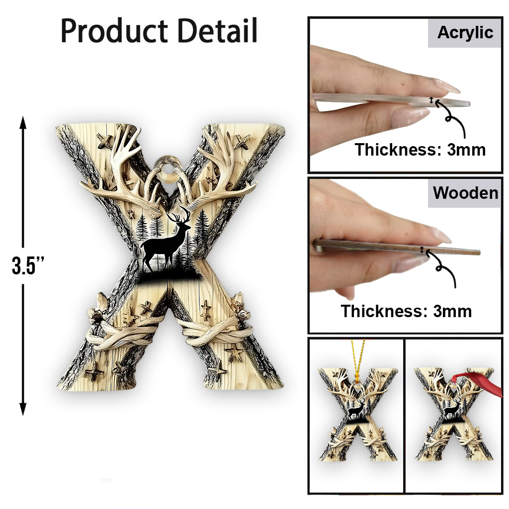 Beliebiger Buchstabe, Jagdalphabet – Personalisierter Jagdschmuck
