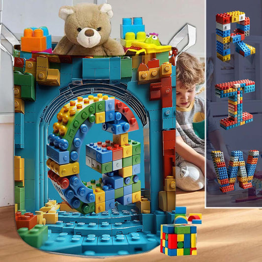 Building Alphabet Letter - Personalized Kid Storage Basket
