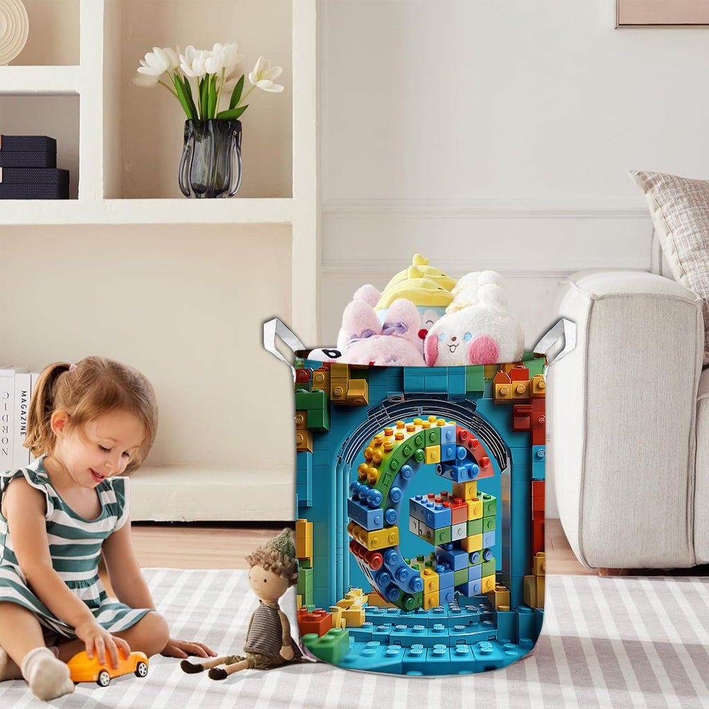 Building Alphabet Letter - Personalized Kid Storage Basket