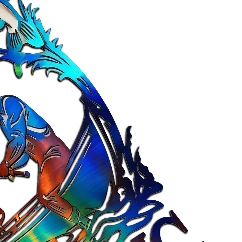 Angeln gegangen – personalisiertes Angelschild aus Metall