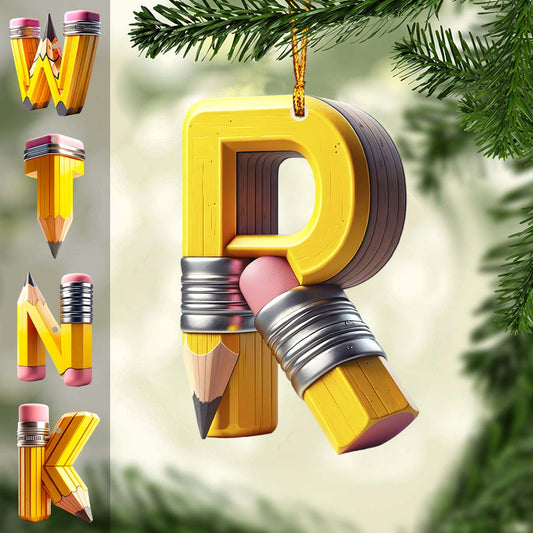 Merry Christmas - Personalized Teacher Ornament