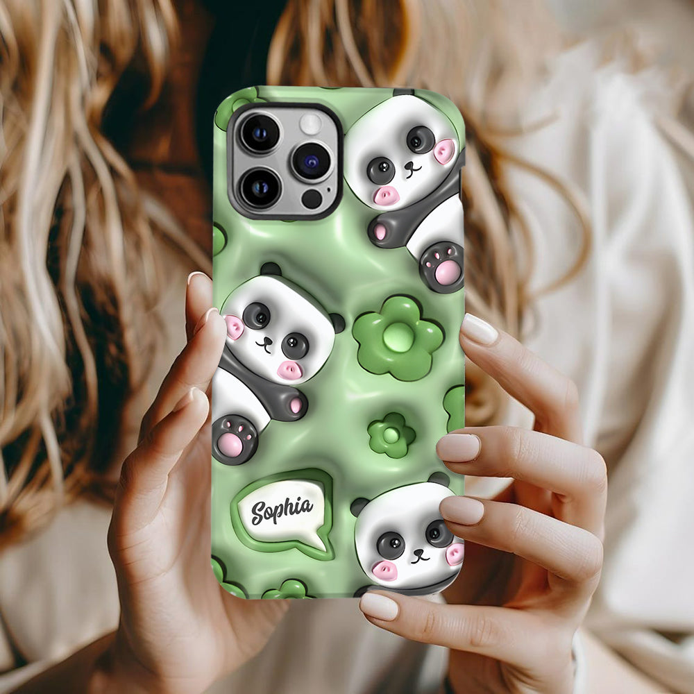 Liebe Pandas – Personalisierte Handyhülle mit Vollbilddruck
