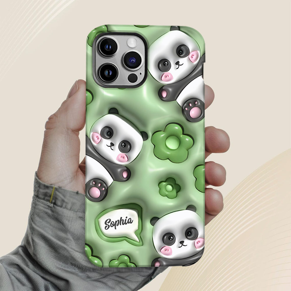Liebe Pandas – Personalisierte Handyhülle mit Vollbilddruck