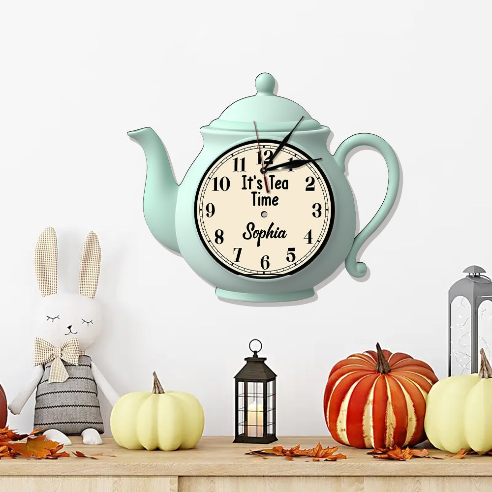 It's Tea Time - Personalized Tea LED Light Wall Clock