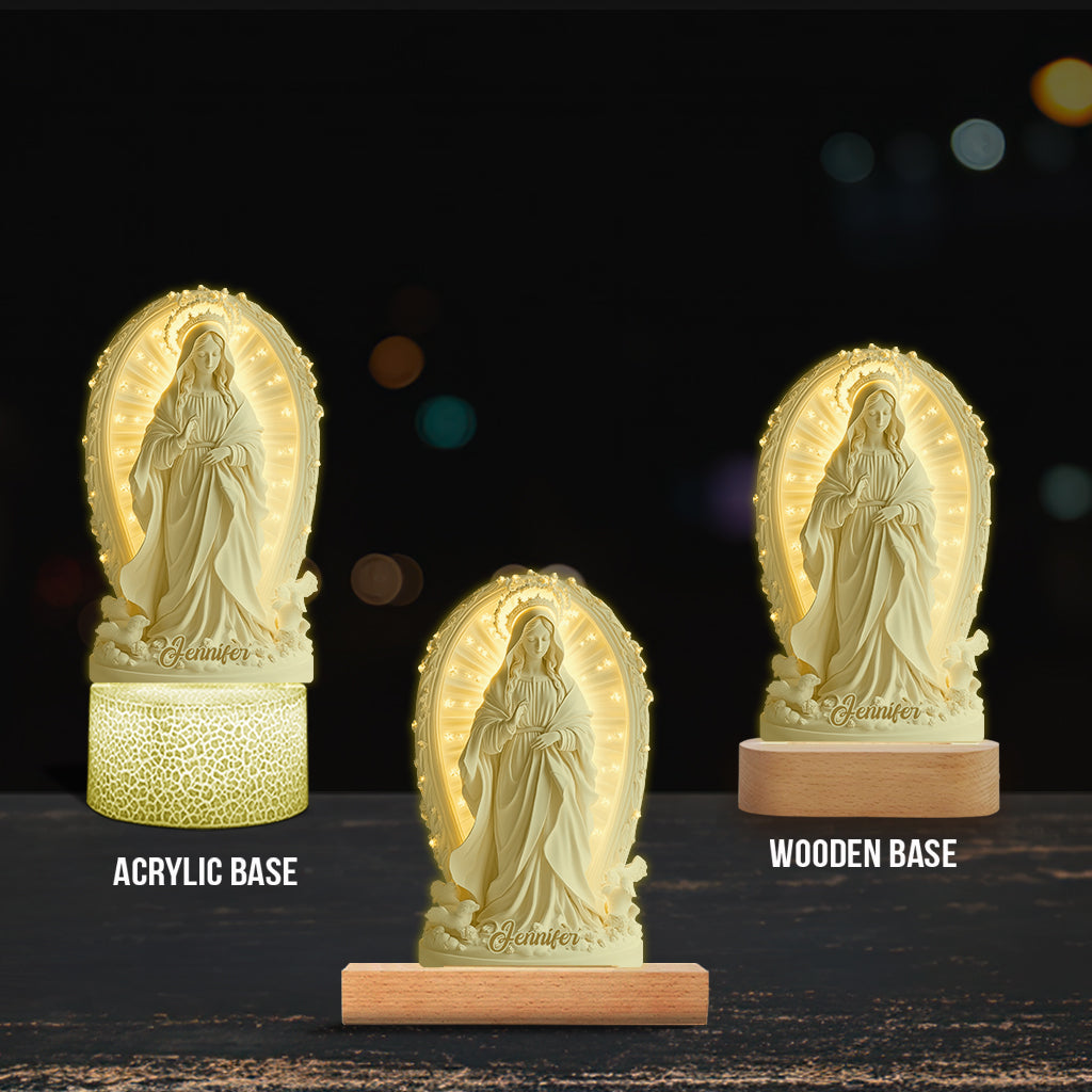 Believer - Personalized Christian Shaped Plaque Light Base