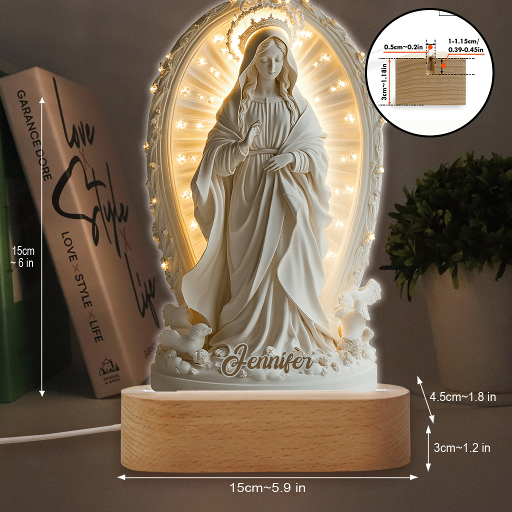 Believer - Personalized Christian Shaped Plaque Light Base