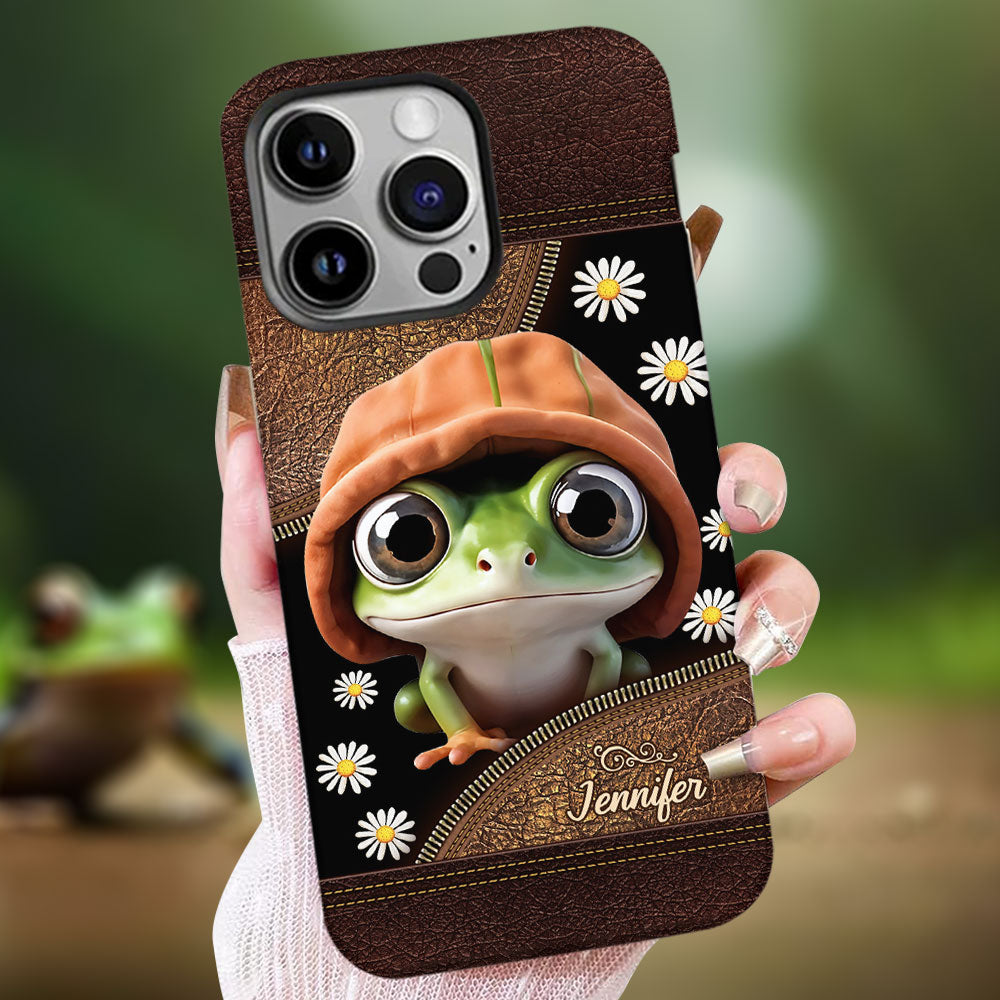 Ich liebe Frösche – Personalisierte Handyhülle mit Frosch-Vollbilddruck